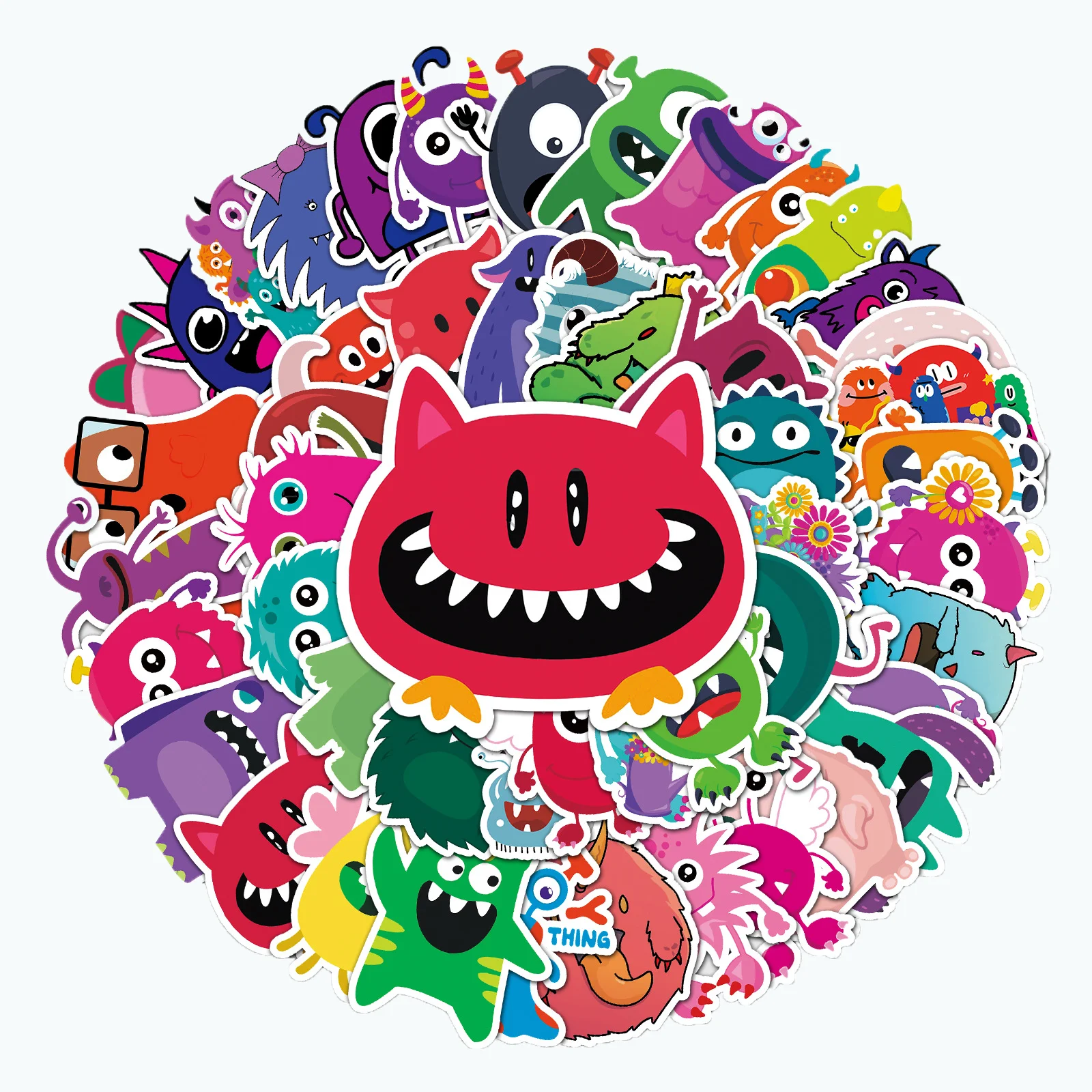 10/30/50PCS Small Monster Cartoon Cute Reward iPad Graffiti Waterproof Sticker Suitcase Notebook RefrigeratorHelmetWholesale