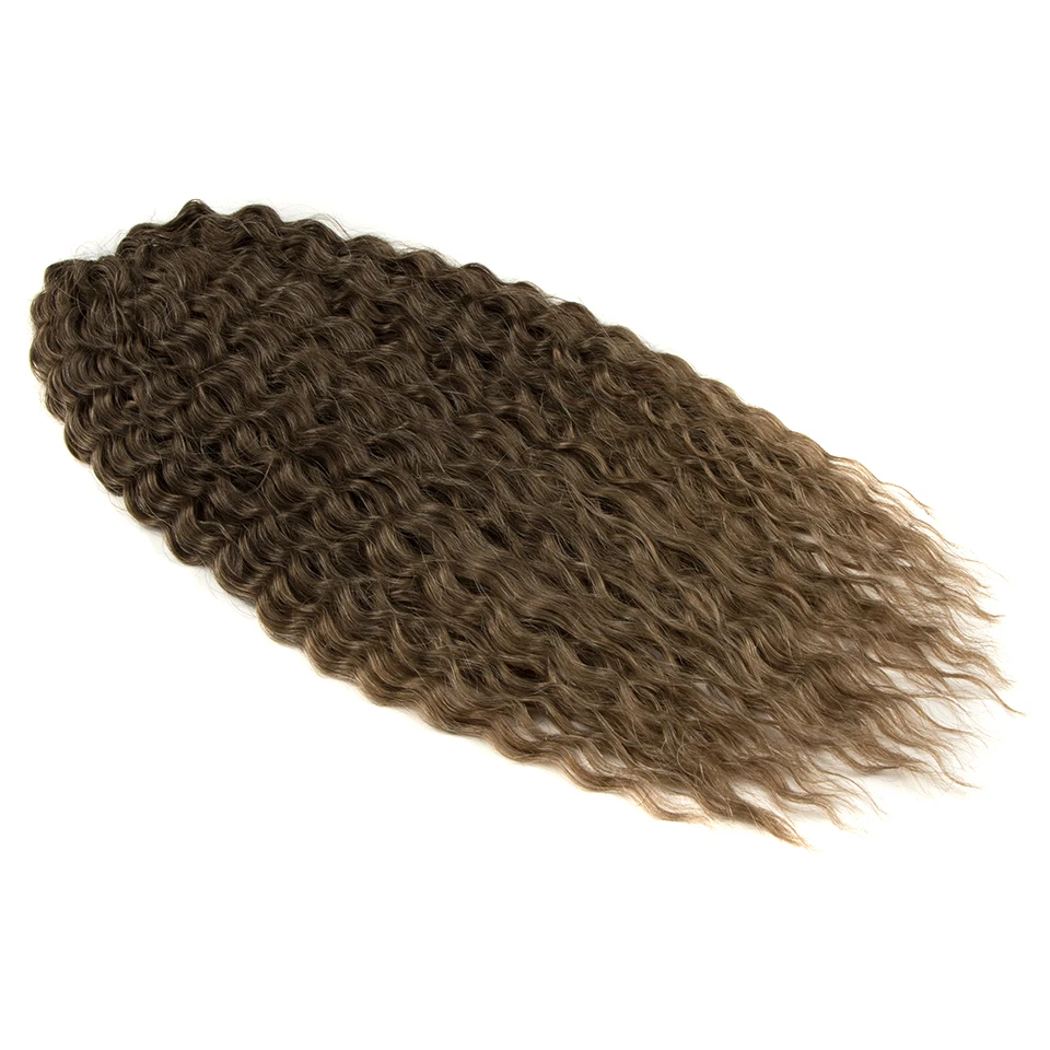 Ariel Hair Synthetic Twist Crochet Curly Hair 24 Zoll Water Wave Braid Hair Ombre Blonde Brown Deep Wave Flechten Haarverlängerung – Detail 33