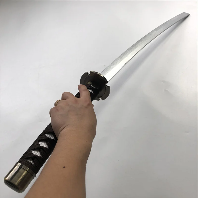 Samurai Espada Cosplay Prop Replica, PU Toy, Faca Ninja, Ferro, quebrado, Anime, 1: 1,100 centímetros