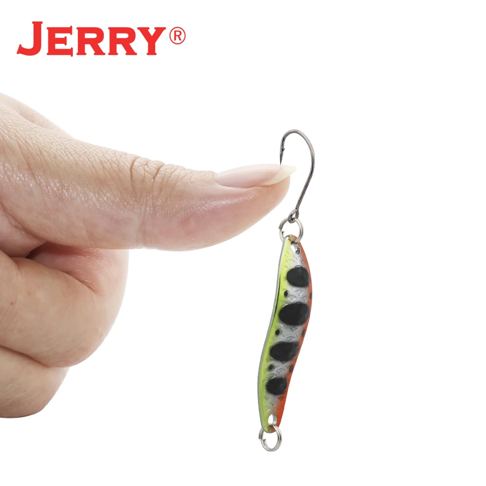 Jerry Andromeda Long Casting Flutter Metal Spoons Winter Fishing Lures 5pcs 5g Artificial Bait