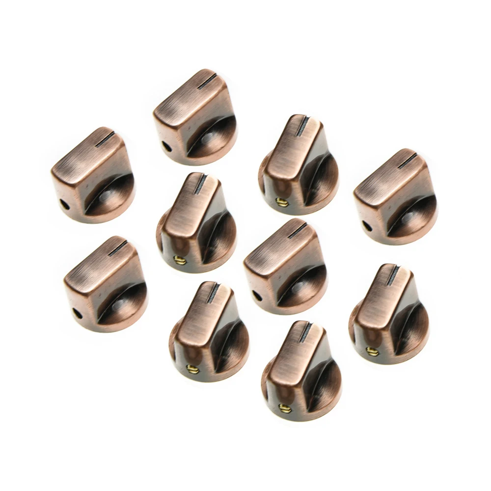 10x Bronze Guitar AMP Effect Pedal Knobs Davies 1510 Style Pointer Knob 1/4