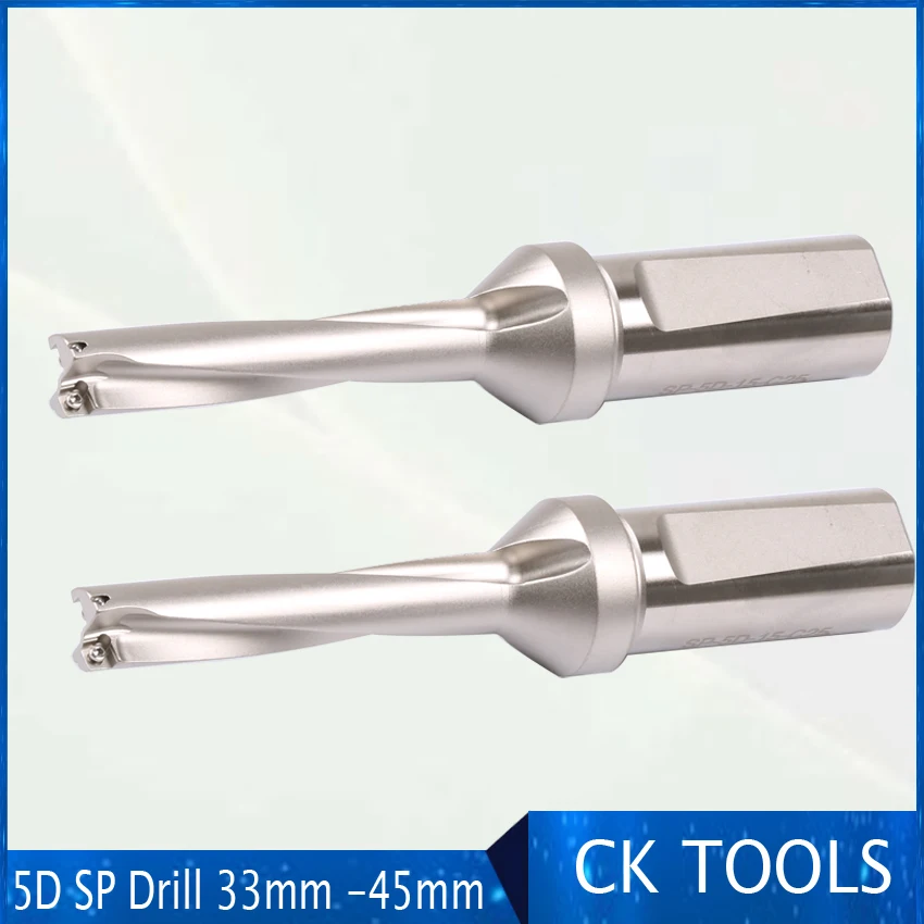 

ZD05 CNC tools Precision shallow drill CNC Tooling 5D 33-45mm, cnc indexable U drill match with carbide inserts SPMG060204 SPMG