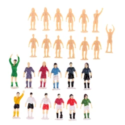 12Pcs 1/87 Scale Miniature Soccer Football Player Figure People Figurine HO OO Layout Scenery