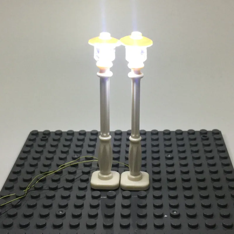 LED 램프 포스트 가로등, 스포트라이트, 신호등, 레고 및 시티 시리즈 브릭, 블록 모델