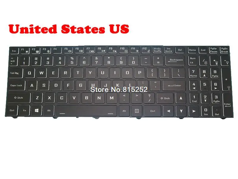 

Laptop Keyboard For Nexoc S1728 United States US With Frame Without Backlit film