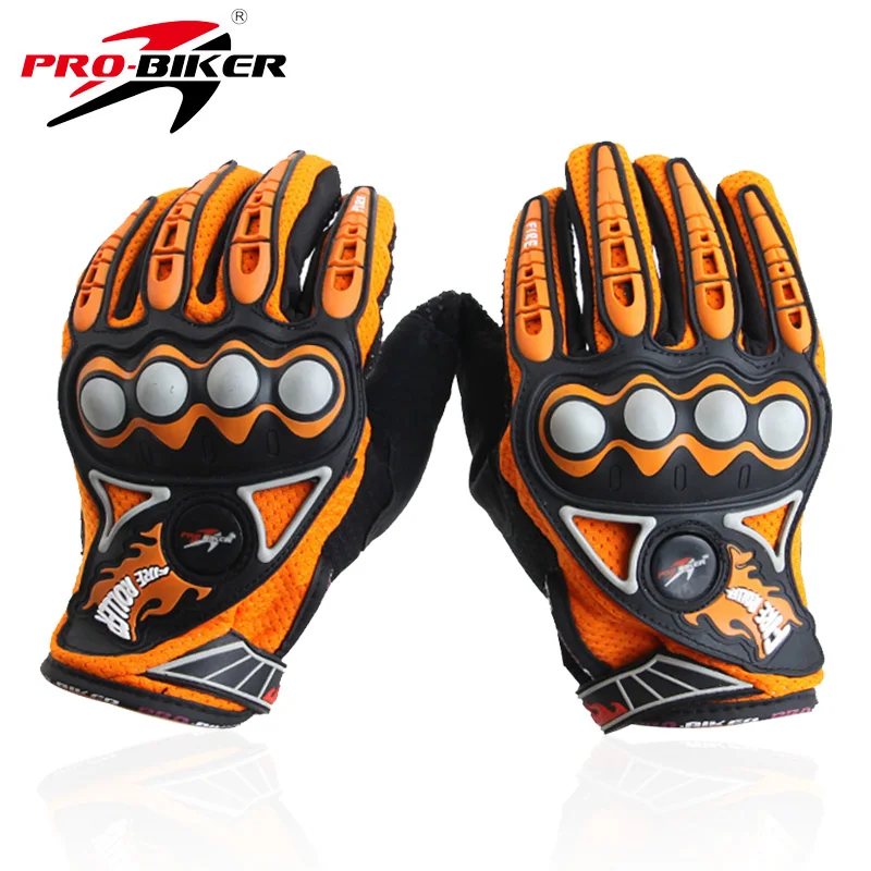 NEW Professional sport full finger leather motorcycle gloves guantes moto cycling motocross gloves guantes ciclismo racing