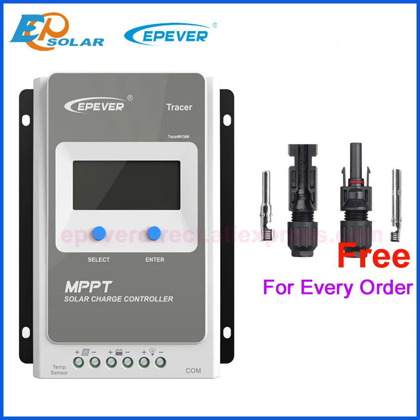 

Tracer4210AN MPPT solar charge controller 12v 24v pv regulator 40a 30a 20a 10A Tracer3210AN Tracer2210AN Tracer1210AN EPEVER