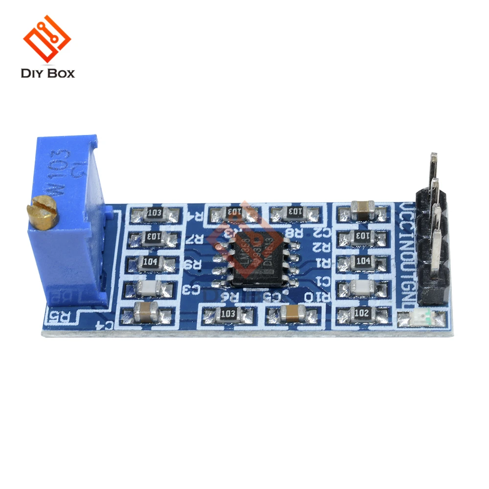 LM358 100 Times Gain Amplification Module Operational Amplifier Sound Speaker Signal Amplification volume control stereo