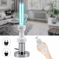 15W 25W UVC Germicidal Lamp CFL Ozone Quartz Glass Tube Bactericidal Ultraviolet UV Light Lamps with Remote for Sterilization