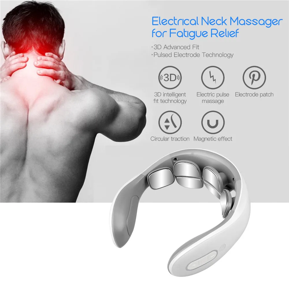 6 modi Neck Wärmer Körper Elektrische Massage Power Tool Pro Massage Gerät Massage Entlasten Schmerzen Osteo Stimulator Relief Werkzeuge