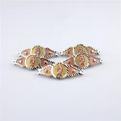 Hot Selling Gold And Silver Plated Religious Pendant Semi Finished Jewelry Production Diy Retro New Design Simple