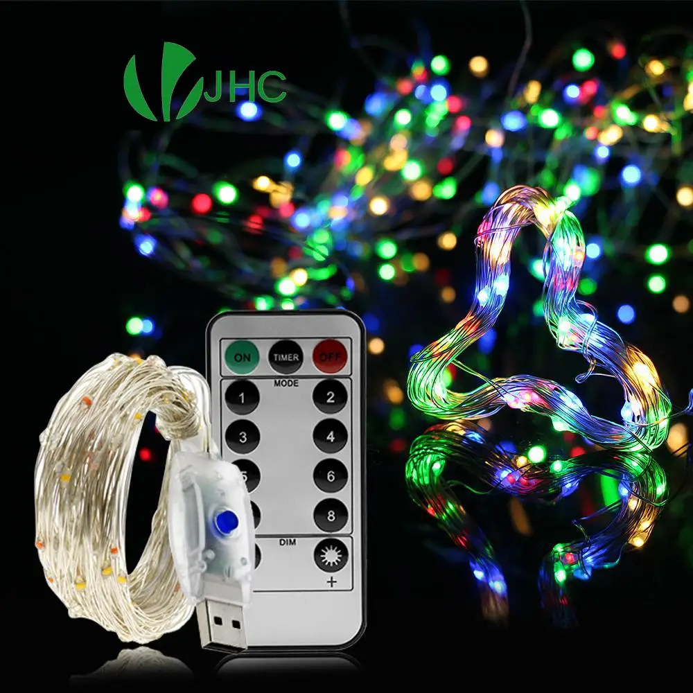 

USB LED String Light Fairy Colorful Blue White Pink for Garland Home Christmas Wedding Party Decoration 50/100LEDs 5M 10M