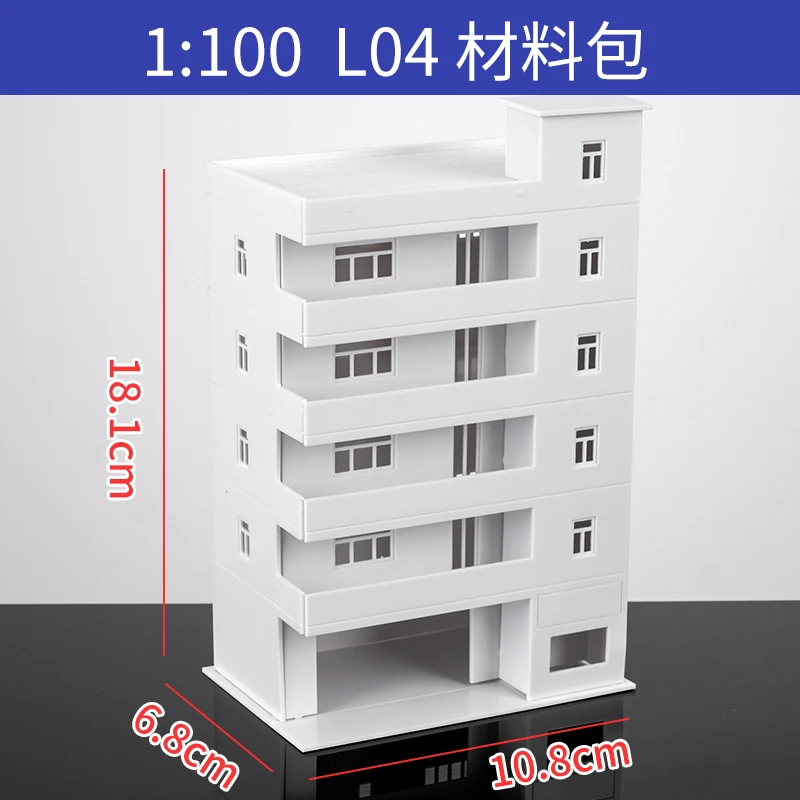 Tavolo da sabbia materiale da costruzione micro-casa fai da te mano assemblare edificio casa ABS per modello microscopico