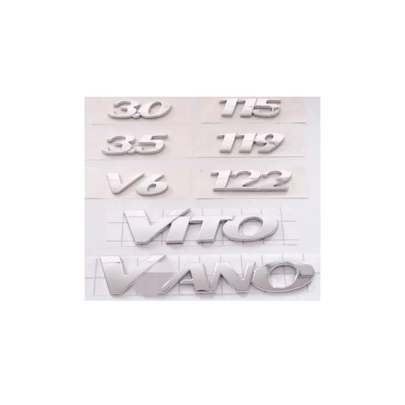 10pcs/lot ABS Plastic Rear Back Decal For  VIANO Sticker Emblem Badge Logo