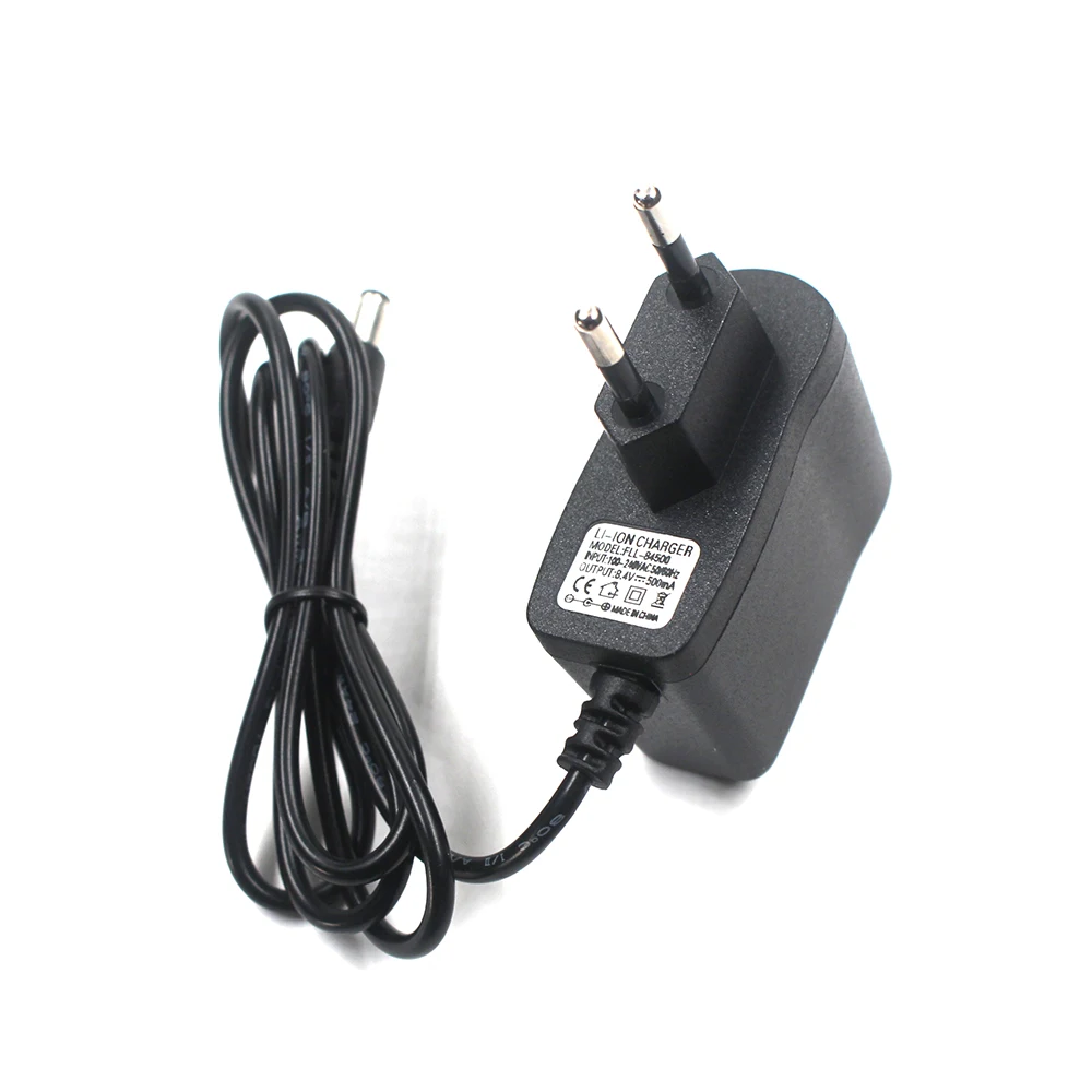 8.4V 500mA Switching Power Supply Adapter US/EU/UK/AU Plug Universal Charger 5.5mm*2.1mm for Lithium battery