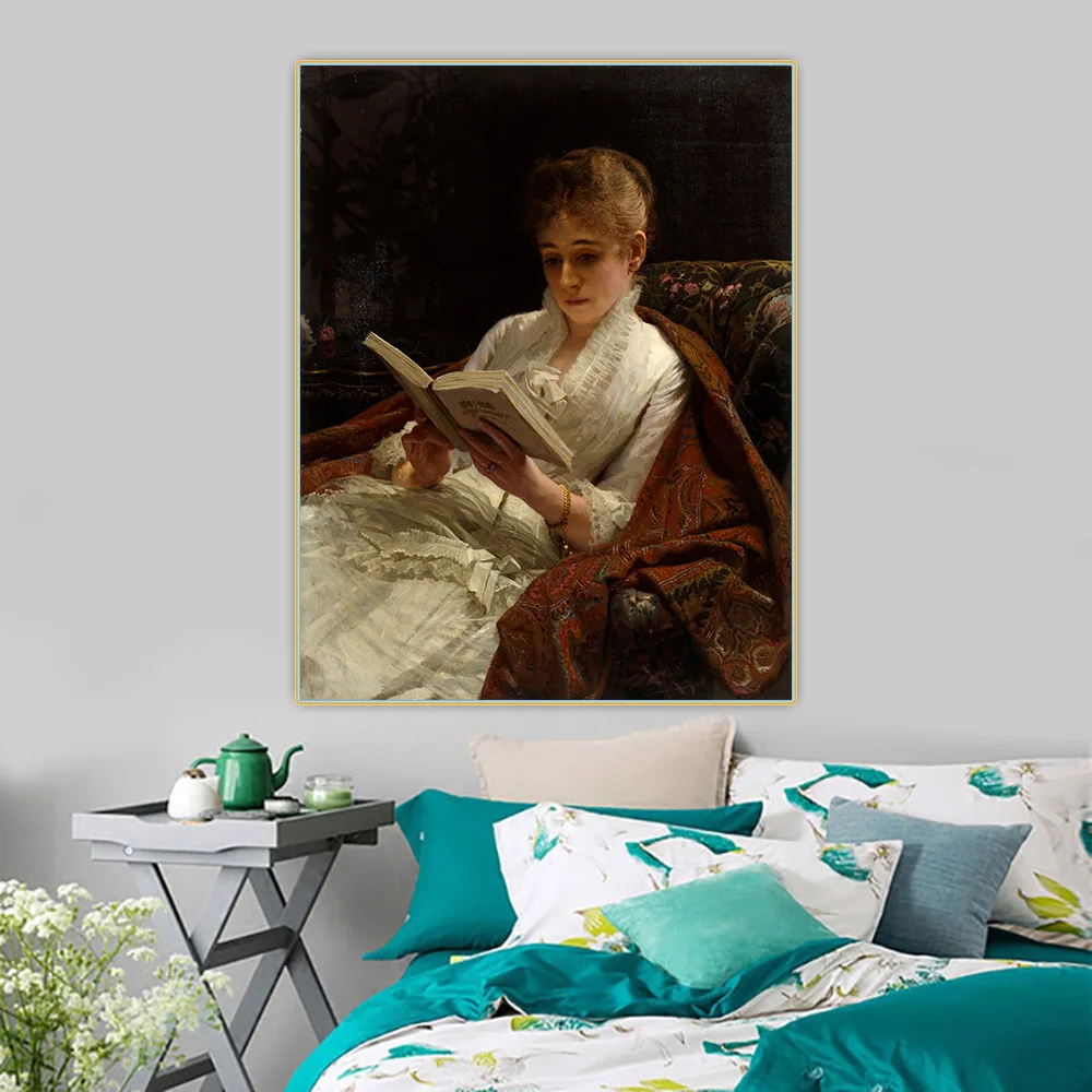 

Citon Ivan Kramskoi《Portrait of a Woman》Canvas Oil Painting Artwork Poster Picture Background Decor Home Living Room Decoration