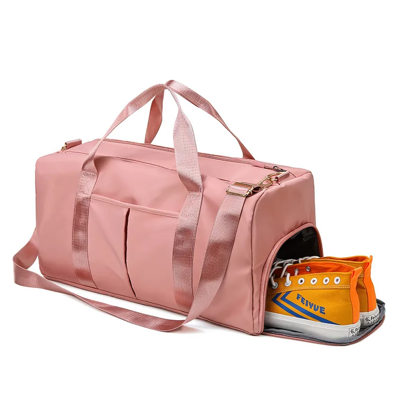 Bolsa de viaje de gran capacidad para entrenamiento deportivo, zapatos de mujer, separación seca y húmeda, Yoga y Fitness