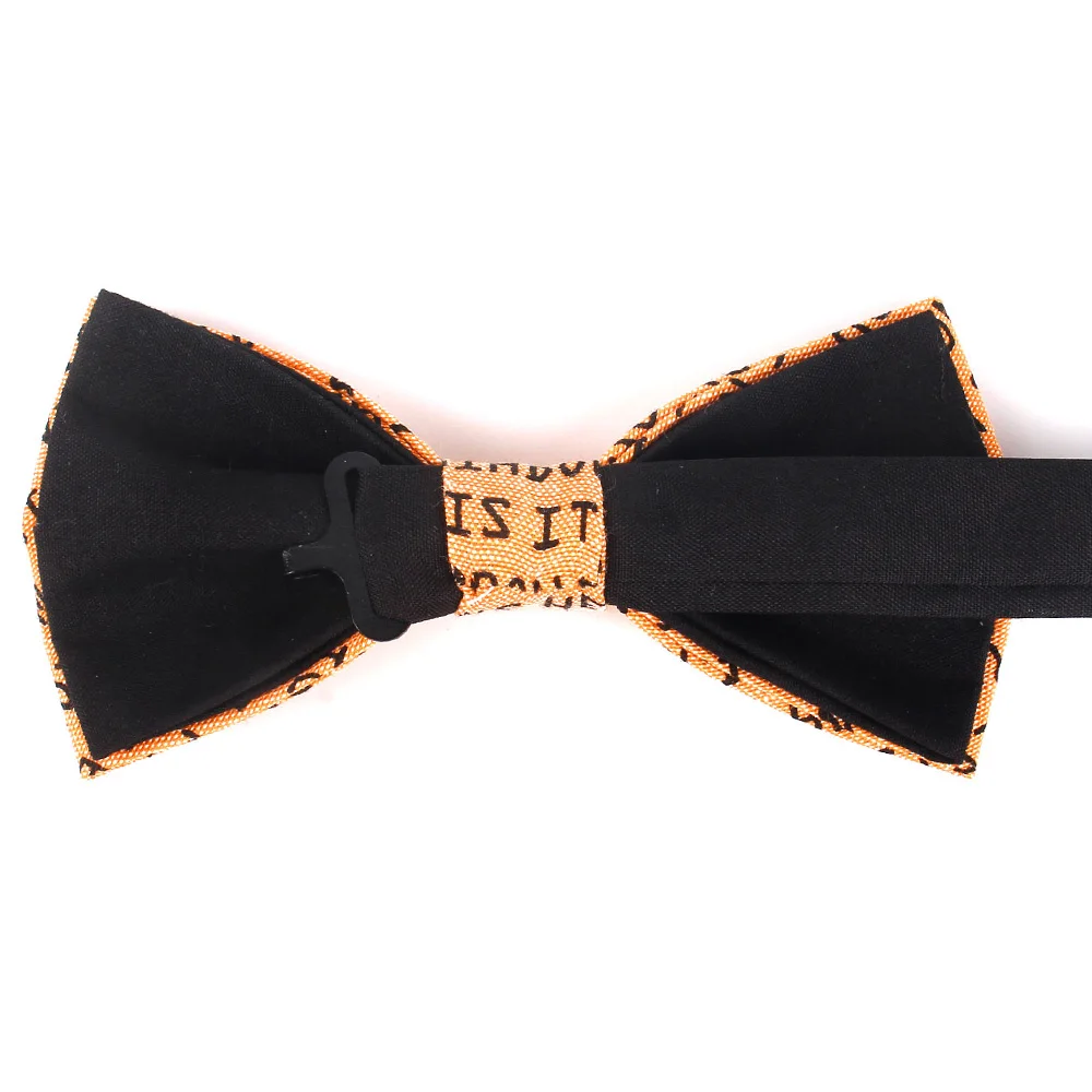 Cotton Men Bow tie Casual Shirts Bowtie For Men Women Adult Print Letter Bow Ties Cravats Wedding Adjustable Bowties Bowknot