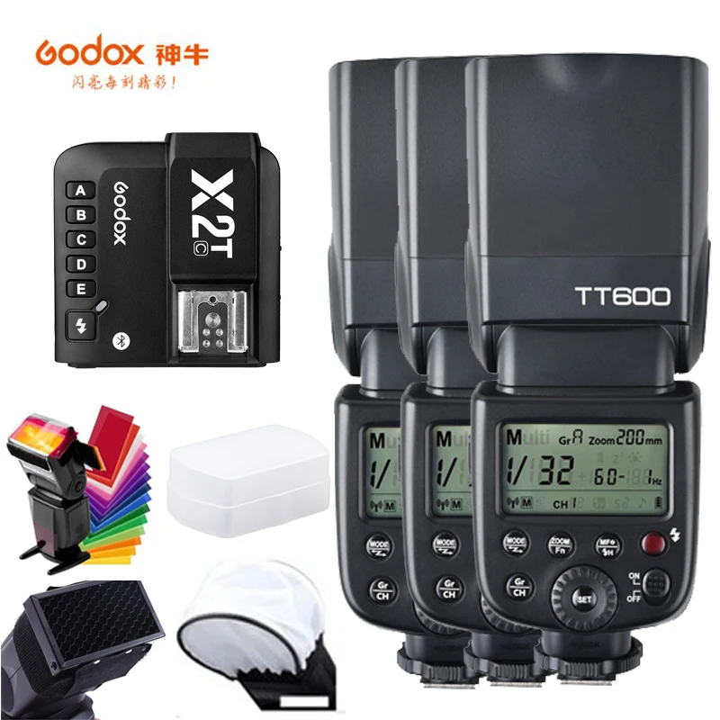 Godox TT600 TT600S 2.4G Wireless 1/8000s Flash Speedlite Light with X2T-C/N/S/F/O/P Trigger for Canon Nikon sony fuji olympus