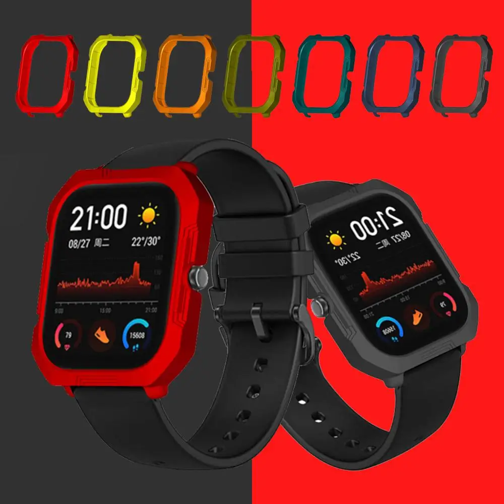 جراب واقٍ لساعة Xiaomi Huami Amazfit GTS الذكية ، إطار واقٍ صلب من البولي كربونات ، غلاف واقي مقاوم للصدمات لساعة Amazfit GTS