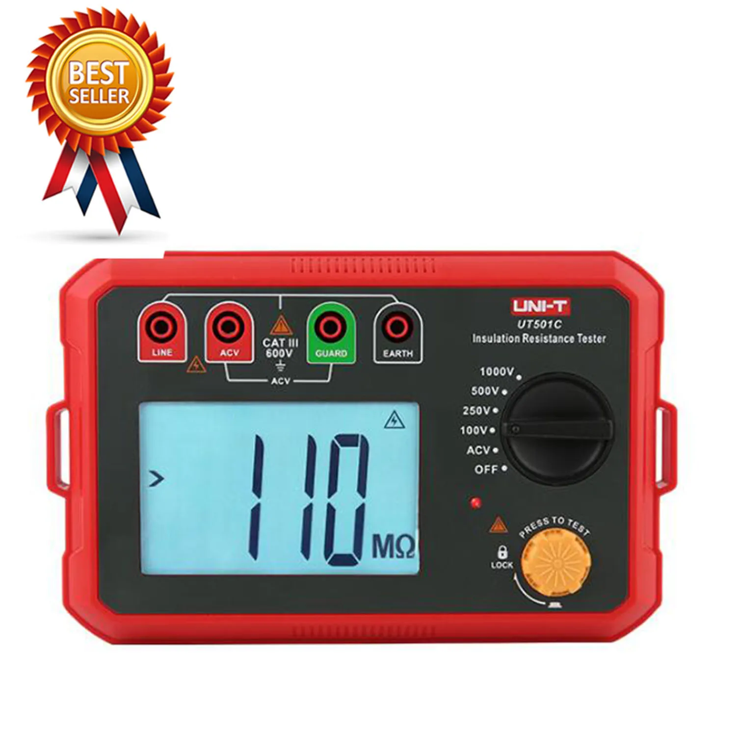 UNI-T UT501C UT502C Insulation Resistance Tester/Transformer Generator High Voltage Motor Cable Insulation Test Megohmmeter.