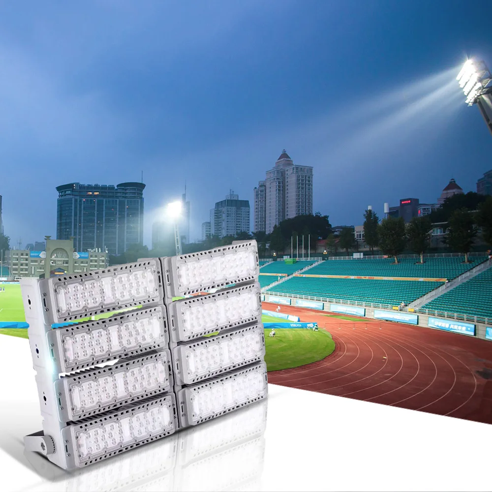 projetor outdoor stadium spotlight holofote de irradiacao uniforme refletor para ginasio de basquete 100w 600w 1000w 01