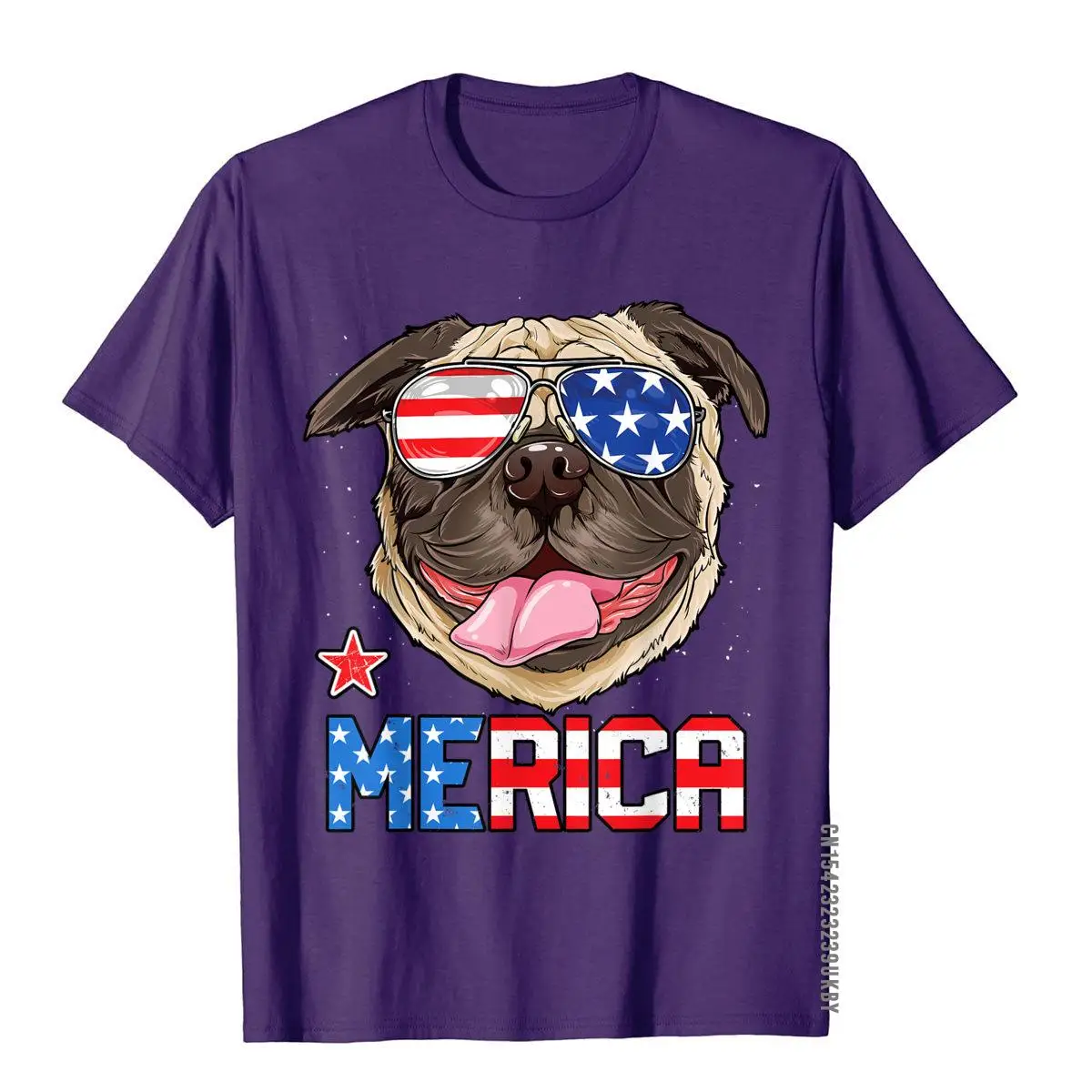 Pug Merica 4th Of July T Shirt Men Kids Boys Girls Dog Puppy New Coming Men Tops Tees Summer T Shirts Cotton Japan Style