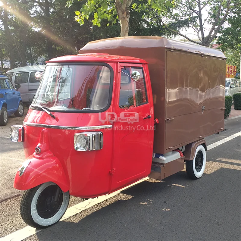 Concession Food Tricycle Pizza Trailer Hot Dog Cart Mobile Restaurant Fast Food Kiosk Taco Halal Food Trucks for Sale