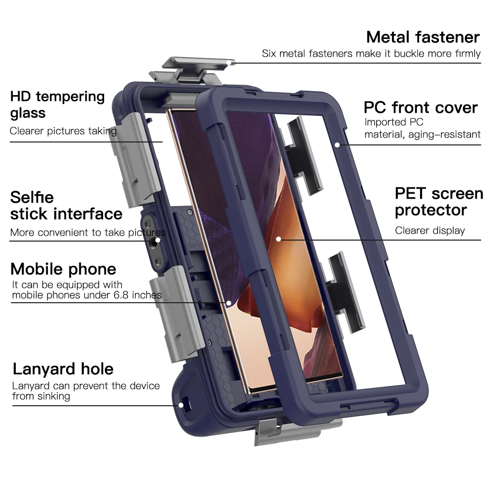 Diving Underwater Professional 15 Meter Deep Waterproof Case For Huawei Mate 60 50 40 30 Pro RS P60 50 40 30 Honor Magic 5 4 Pro
