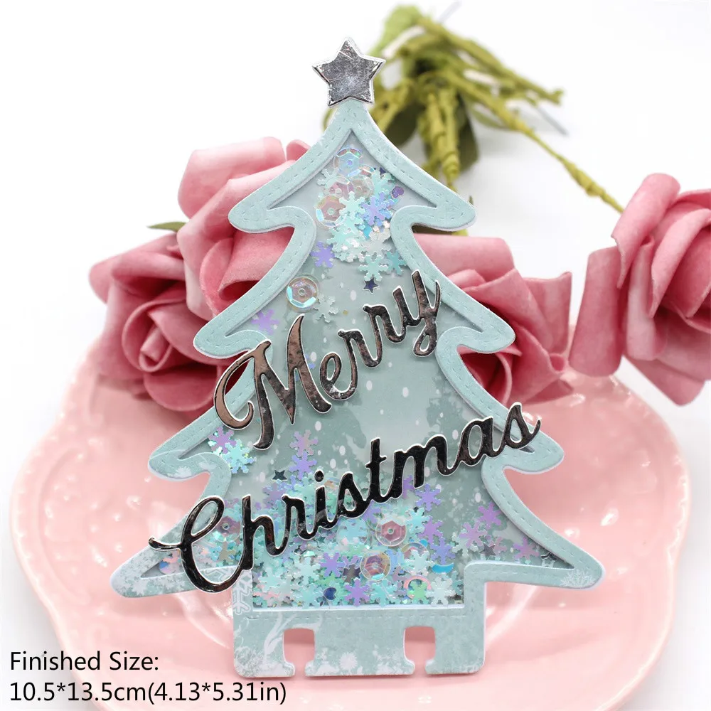 ZFPARTY Christmas Tree Memorydex Metal Cutting Dies Stencils for DIY Scrapbooking Decorative Embossing DIY Paper Cards