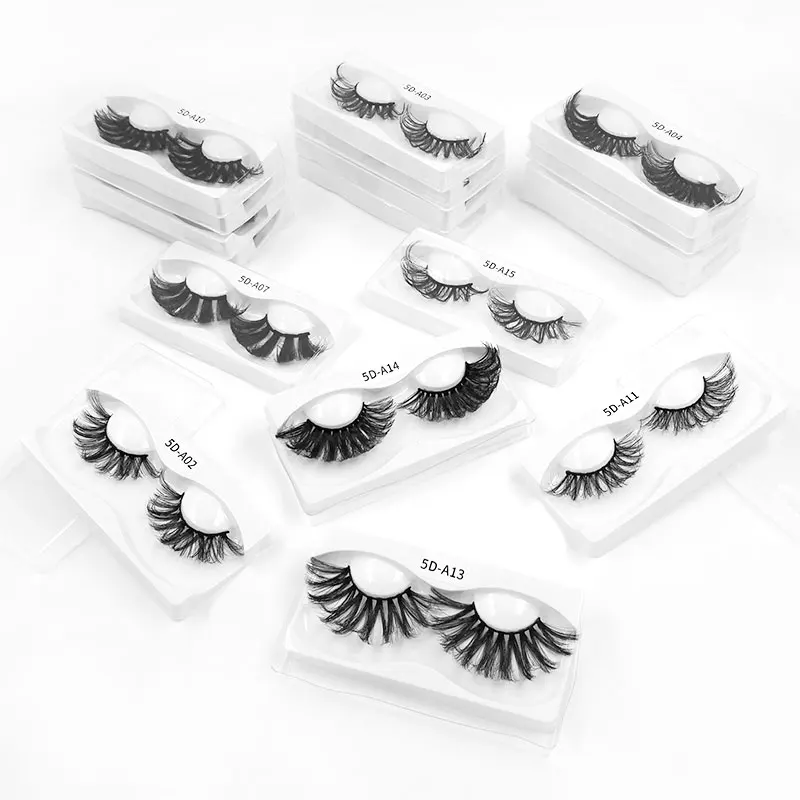 3D faux mink lashes faux mink eyelashes bulk wholesale 5D fuax mink eyelash natural eyelash vegan eyelash