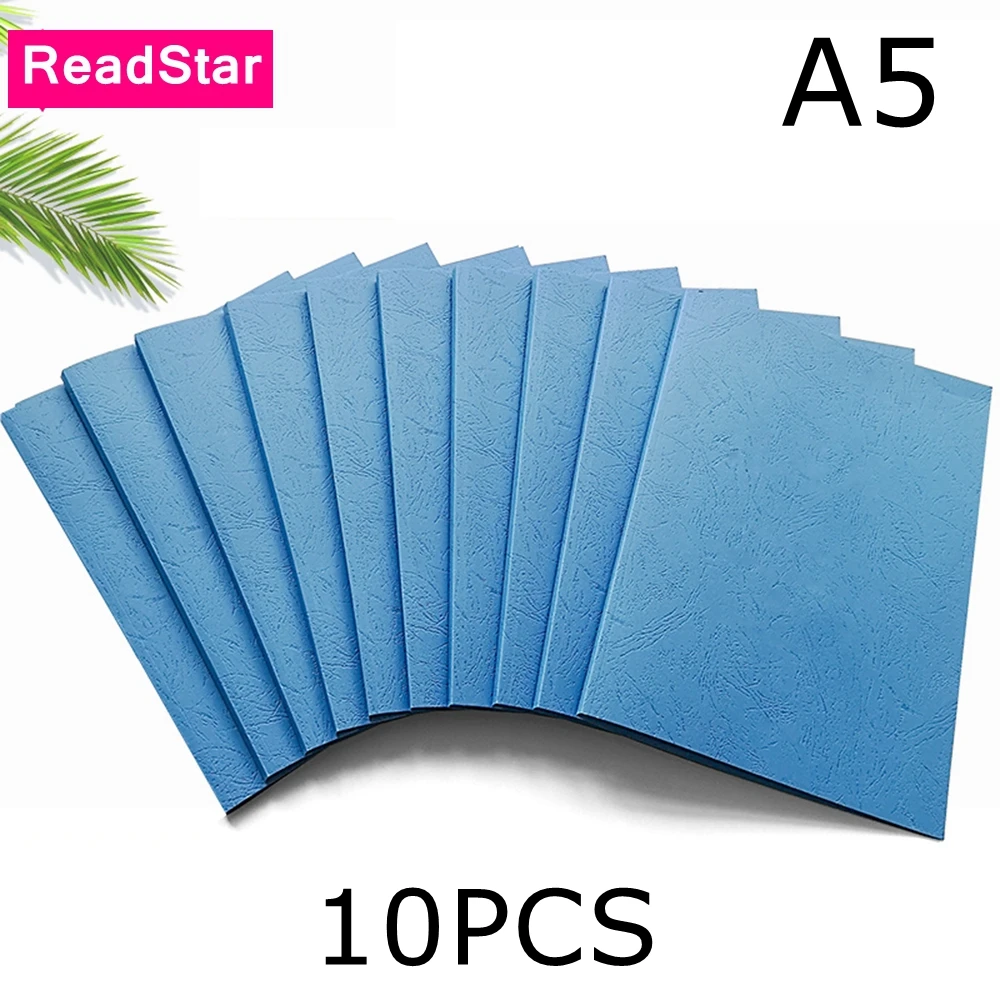 10PCS/LOT ReadStar A4/A5 2-36mm Ptintable 230g Grained Paper Thermal Binding Book Cover Include Glue Sheets