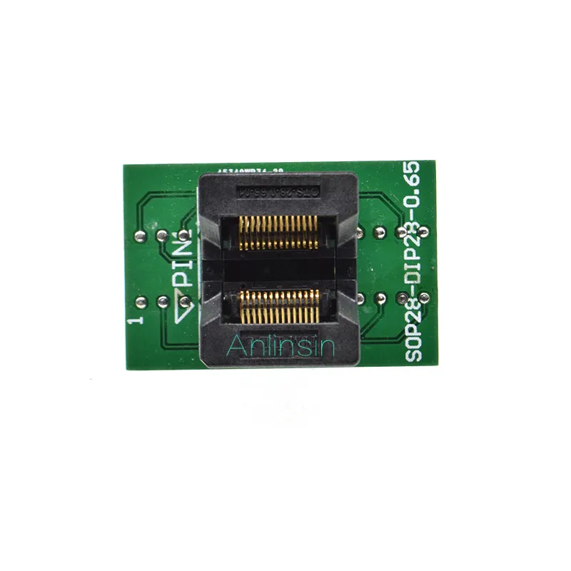 1PCS SSOP28 TSSOP28 TO DIP28 programmer adapter socket TSSOP TO DIP CONVERTER test chip IC FOR 0.65MM PITCH