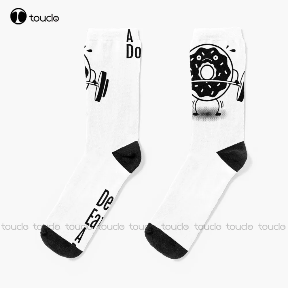 

Deadlift Eat Donuts Socks Unisex Adult Teen Youth Socks Personalized Custom 360° Digital Print Hd High Quality Christmas Gift