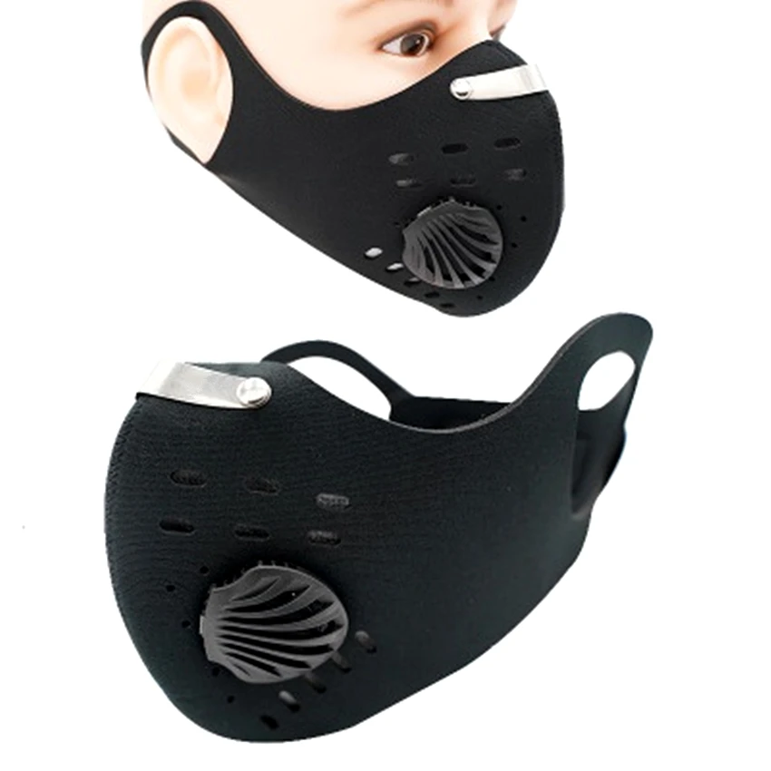 Fast Ship Men Women PM 2.5 Activated Carbon Dust Proof Cycling Face Masks Anti Pollution Mouth Bike Training Mask Face Shield