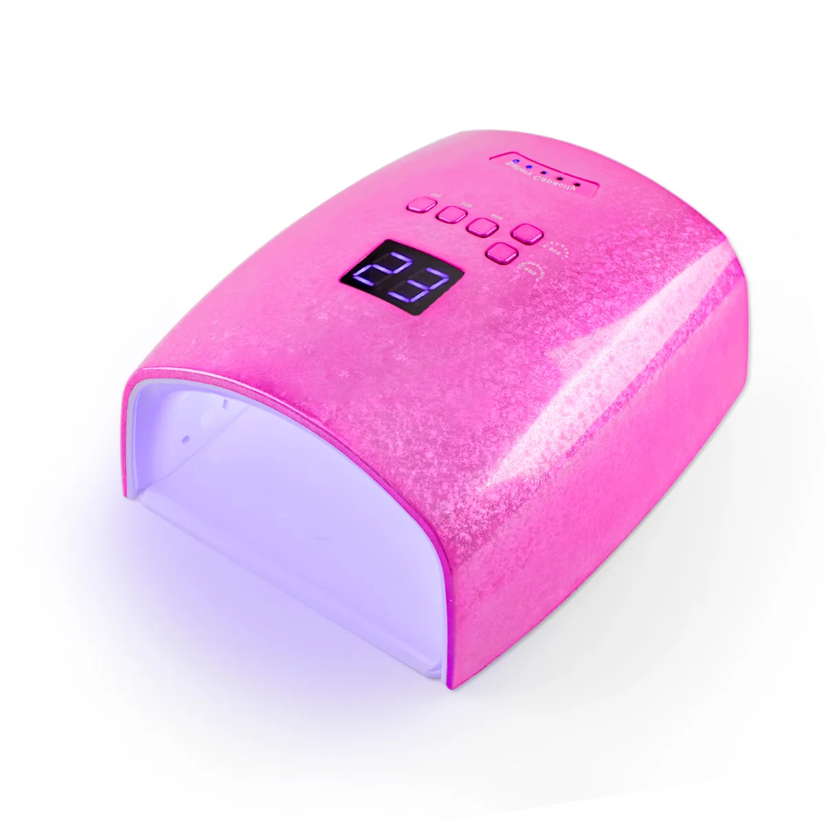 Magic Ice Flowers Colorful Cordless Wireless Rechargeable 48W RED Light LED UV Nail Lamp Professional Gel Nails Dryer