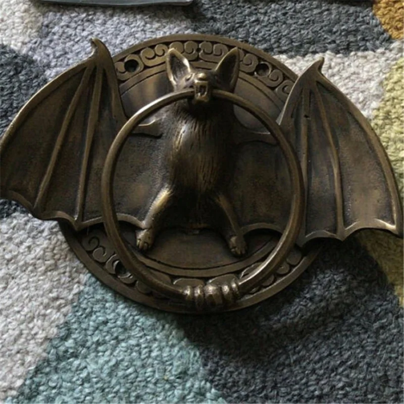 Retro Bats Door Knocker, Heavy Duty, Home Front Wall, Decoration, Old Door Knockers