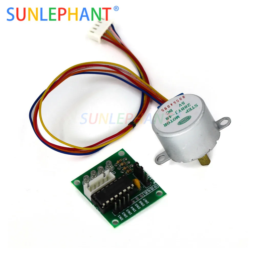 5V 4 Phase DC Gear Stepper Motor 28BYJ-48 + ULN2003 Driver Board For Arduno Diy Kit