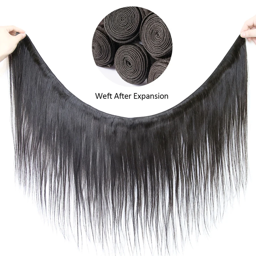 Magie Welle 30 32 34 40 Zoll Gerade Brasilianische Haarwebart Bundles Mit Frontal Menschliches Haar Bundles Mit Verschluss Remy haar Extensi