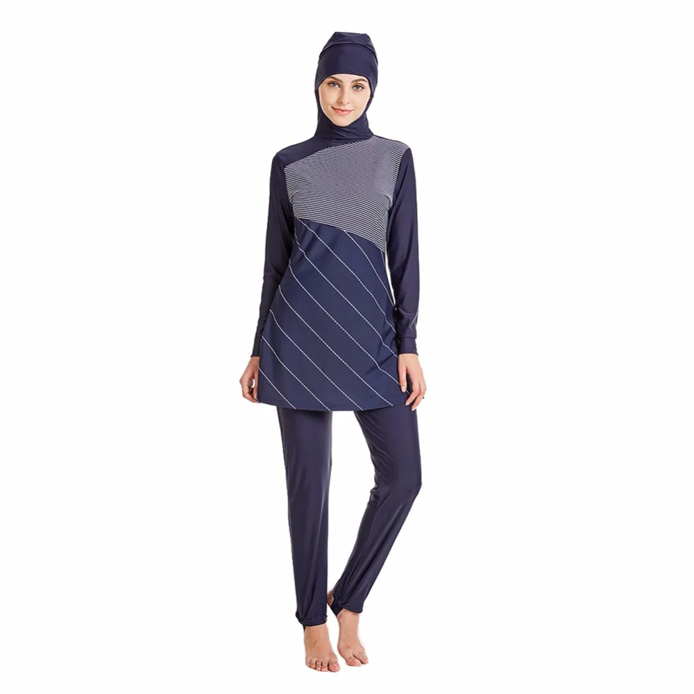 Muslim Swimwear Islamic Muslim Swimming Beachwear Swim Suit Swimsuit For Women Hijab Burkinis Full Coverage Swimwear