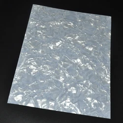 210mm x 297mm A4 Size 0.50mm Semi-transparent Diamond White Celluloid Sheet Musical Instrument Deco Sheet DIY Guitar Pickguard