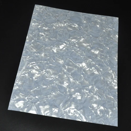 210mm x 297mm tamaño A4 0,50mm hoja de celuloide blanca de diamante semitransparente hoja decorativa para instrumentos musicales golpeador de guitarra DIY
