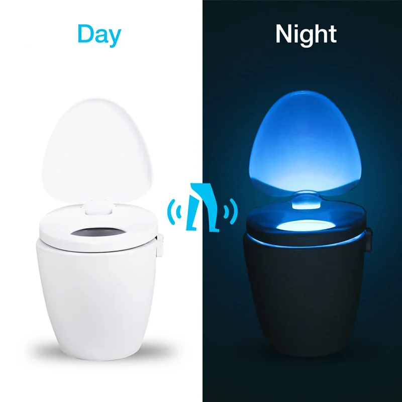 ZK30 Smart Pir Motion Sensor Toiletbril Nachtlampje 8/16 Kleuren Waterdichte Backlight Voor Toiletpot Led Lamp Wc licht