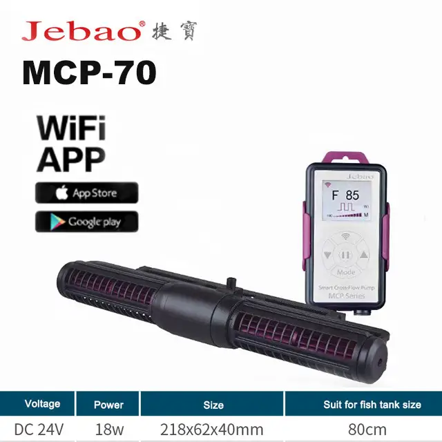 Jebao Intelligence WiFi Fish Tank Cross Flow Pump Aquarium Wave Maker Pump Circulating Pump MCP70/90/120/150/180 Water Pumps - Image 11