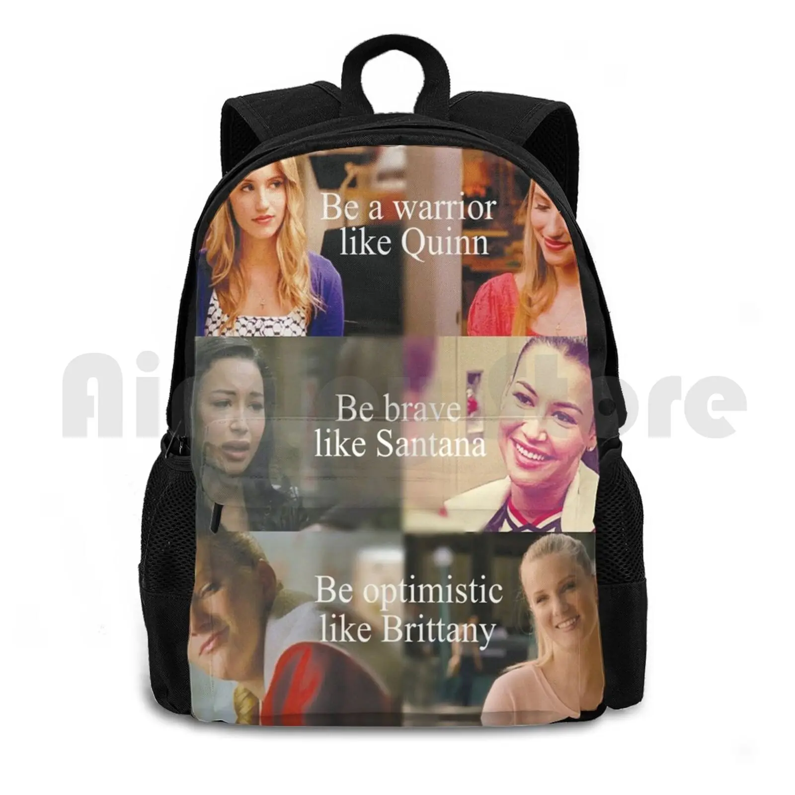 Glee The Unholy Outdoor Hiking Backpack Waterproof Camping Travel Quinn Fabray Santana Lopez Glee Brittany Pierce Brittany S