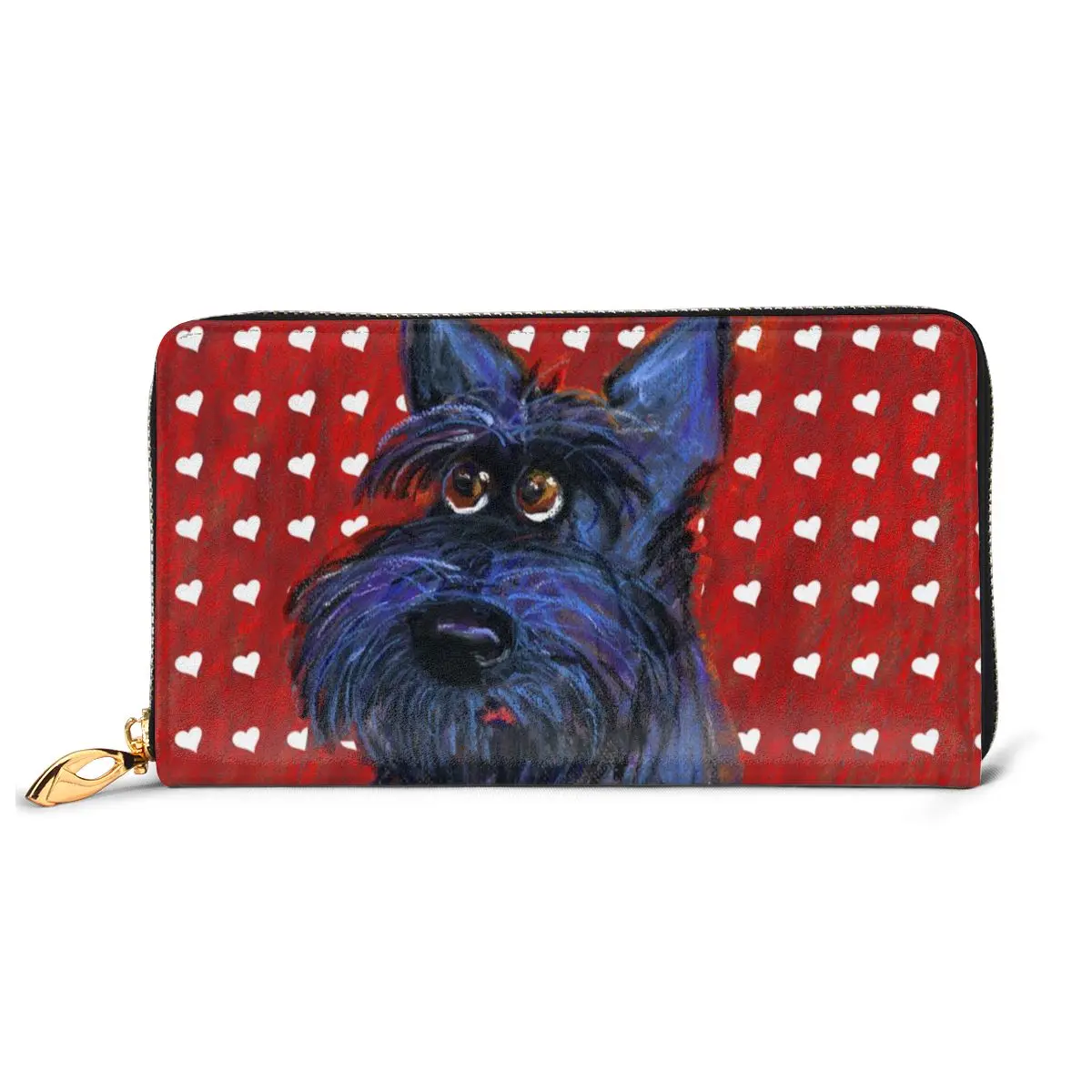 

Cute Dog Pattern Women Wallets Genuine Leather Female Clutch Purse Ladies Money Clip Card Holder Money Bag Best Girlfriend Gift