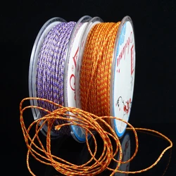 About 0.9mm Add gold colorful thread Multicoloured line Cotton nylon Mann wave line DIY Knit bracelet thread inelasticity cord