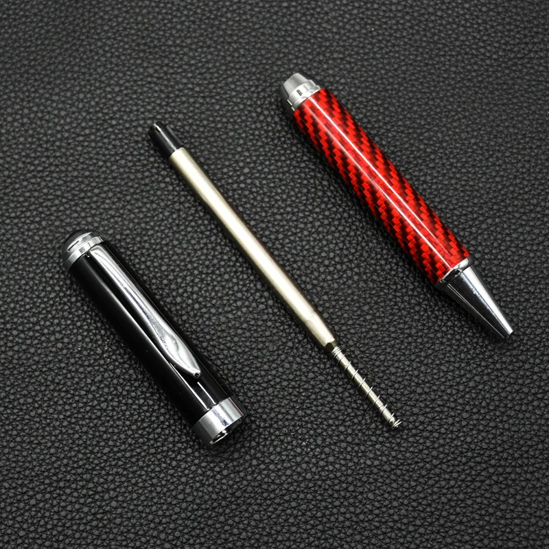 1 Pcs Luxury Carbon Brazed Metal Ballpoint Pen Business Medium Nib Ballpoint Pen New Student school Office Statione