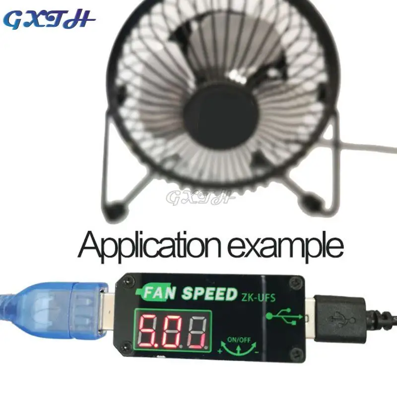 5V 5W USB Fan Gouverneur Timer LED Dimmen Modul Spannung Einstellbare Geschwindigkeit Controller Shellless Für Büro Auto Student schlafsaal