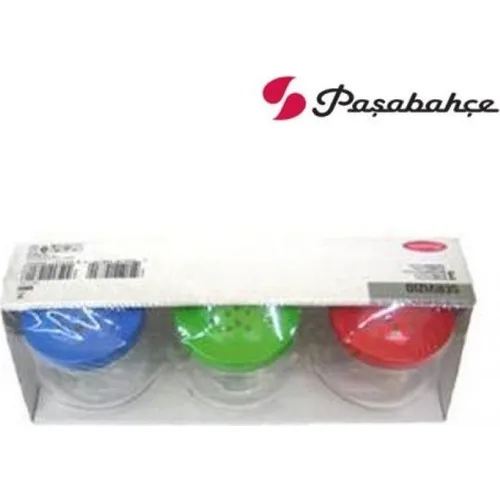 Pasabahce 80081 Triple Plastic Salt Shaker Set